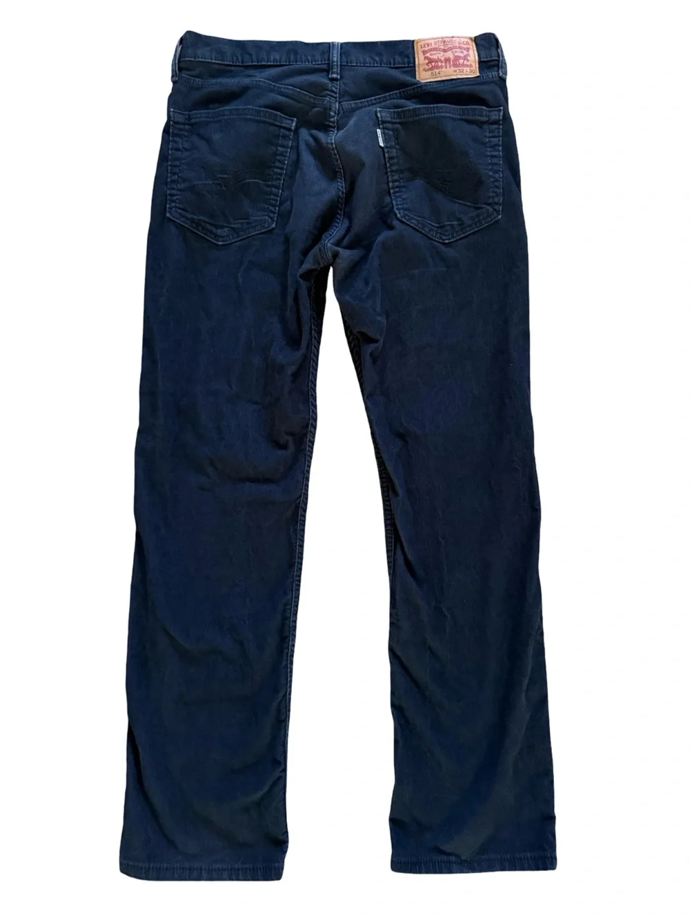 Levi’s 514 Straight Fit Corduroy Pants Mens 32x30 Black 5 Pocket Casual Jeans